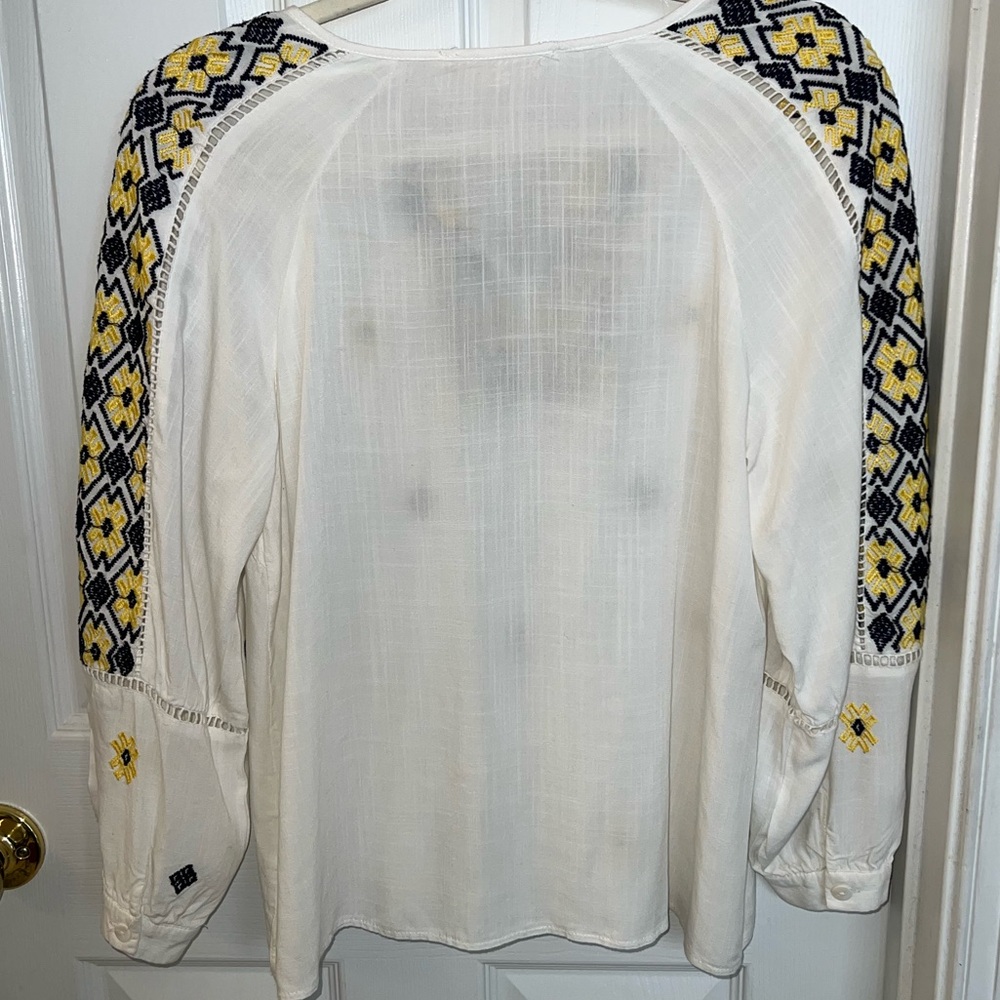 Luna Moon Anthropology Peasant Top Sz S - Picture 4 of 7